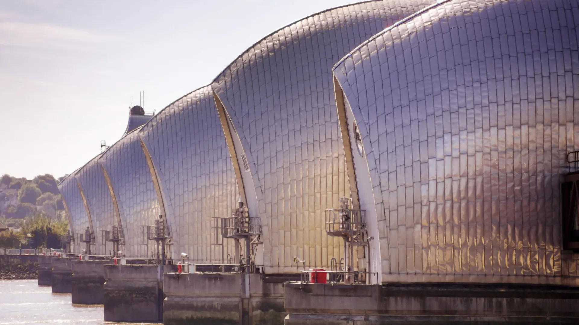 The Thames Barrier in London